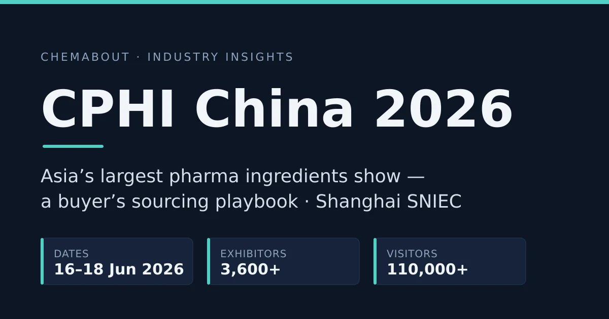 Asia's Biggest Pharma Show Is Back: A Sourcing Playbook for CPHI & PMEC China 2026