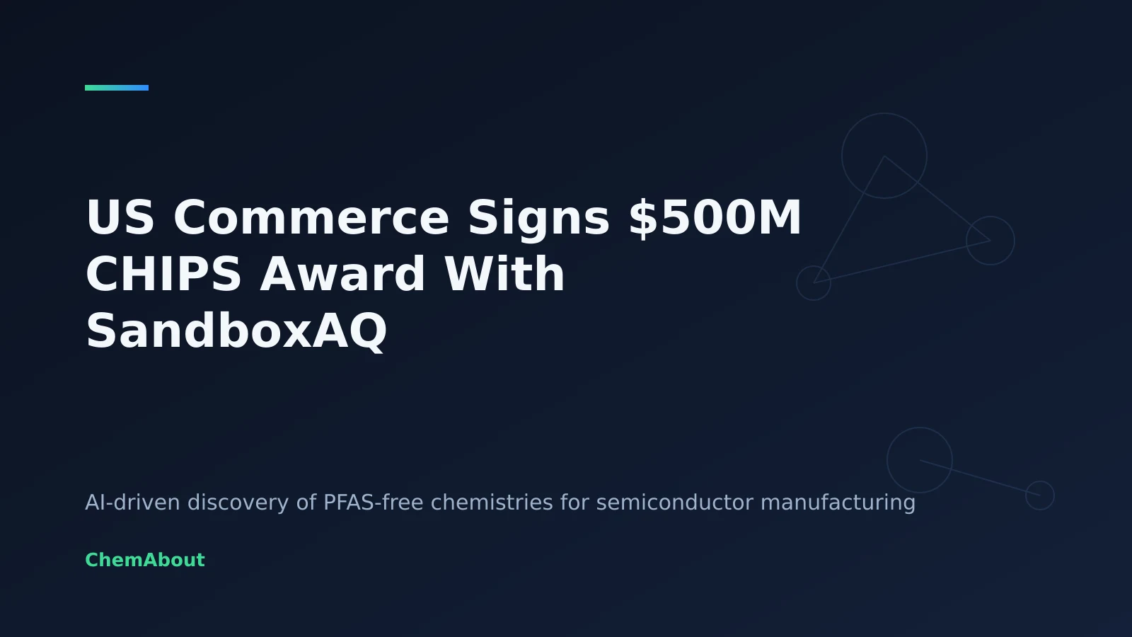 US Commerce Department Signs $500 Million CHIPS Act R&D Award With SandboxAQ